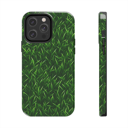 Touch Grass Indoor Style Outdoor Green Artificial Grass Turf - Tough Phone Cases