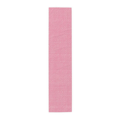 Pastel Rose Pink: Denim-Inspired, Refreshing Fabric Design - Table Runner (Cotton, Poly)