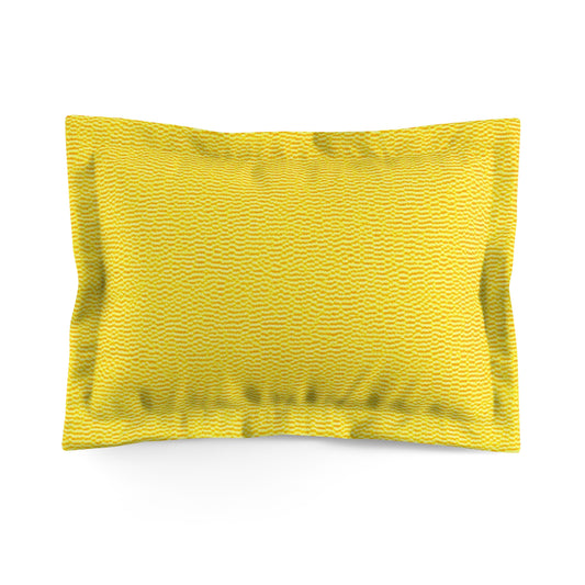 Sunshine Yellow Lemon: tela alegre, inspirada en la mezclilla - Funda de almohada de microfibra 