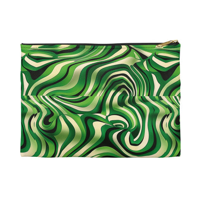 Disco Zebra Green - Accessory Pouch