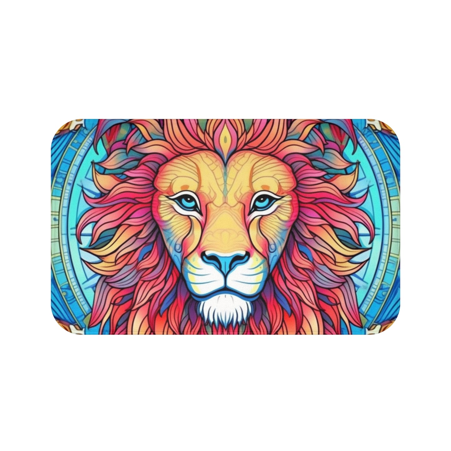 Astrological Leo - Cosmic Zodiac Constellation, Lion Symbol Art - Bath Mat