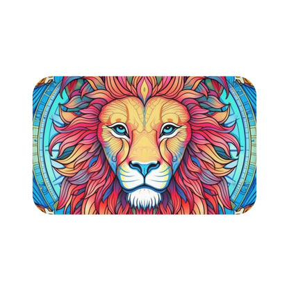 Astrological Leo - Cosmic Zodiac Constellation, Lion Symbol Art - Bath Mat