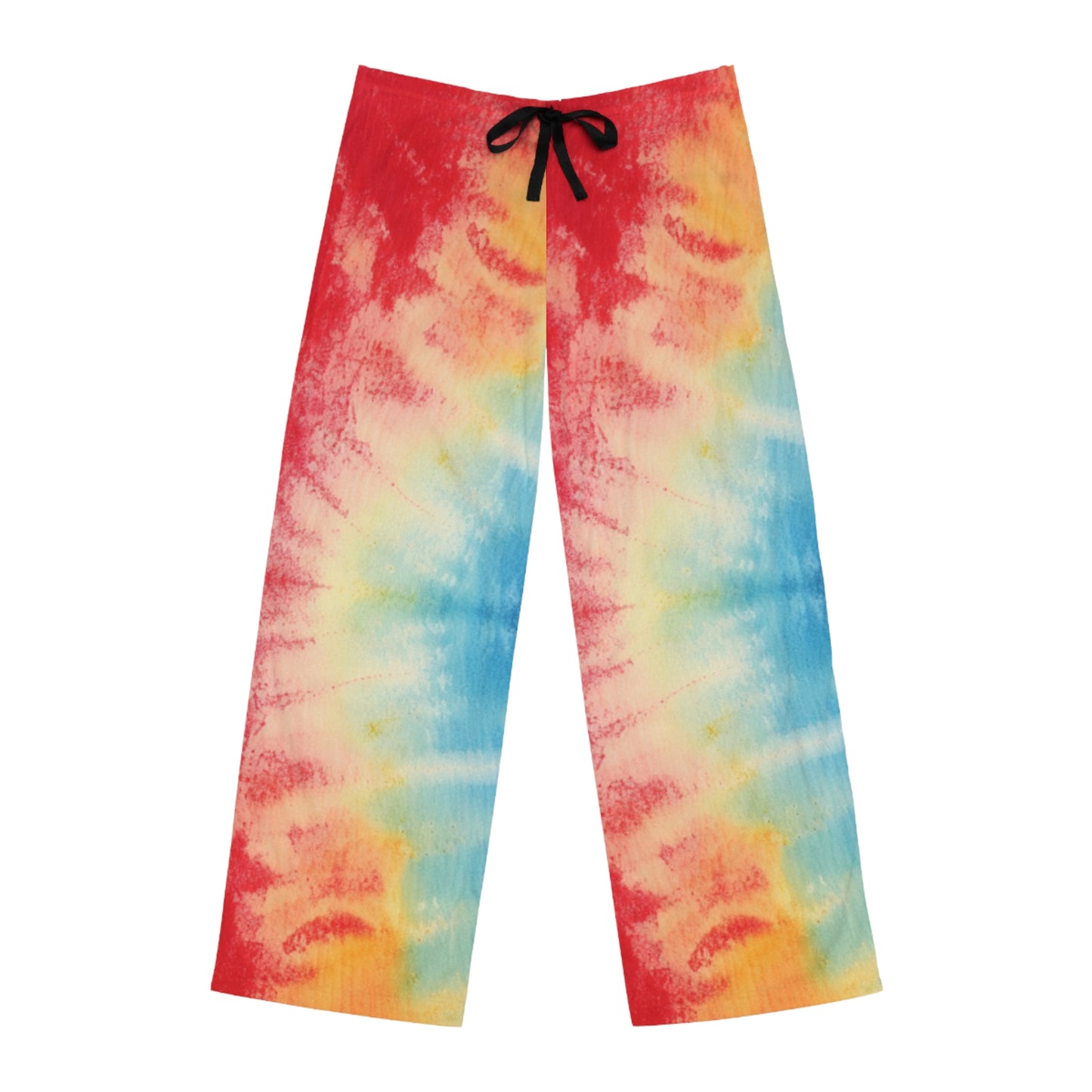 Rainbow Tie-Dye Denim: Vibrant Multi-Color, Fabric Design Spectacle - Men's Pajama Pants (AOP)