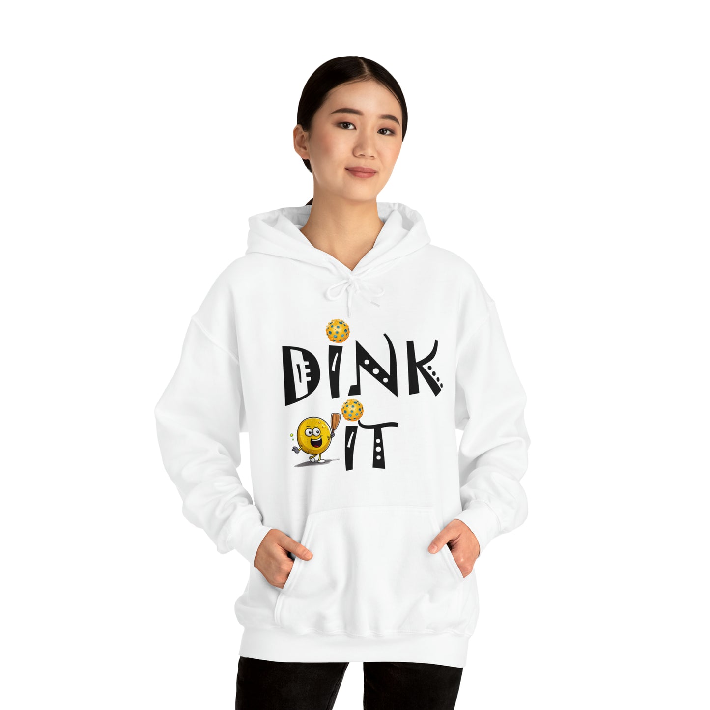 Pickleball Dink It: Sport Strategy Game Style - Gift Enthusiasts & Players - Unisex Heavy Blend™ Hooded Sweatshirt