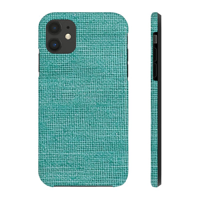 Quality Mint Turquoise Denim Fabric Deisgn, Stylish Material - Tough Phone Cases