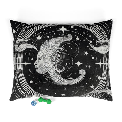 Aquarius Zodiac Design, Indoor Polyester & Cotton Pet Bed