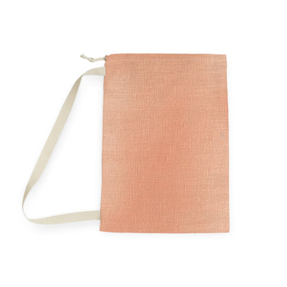 Soft Pink-Orange Peach: Denim-Inspired, Lush Fabric - Laundry Bag