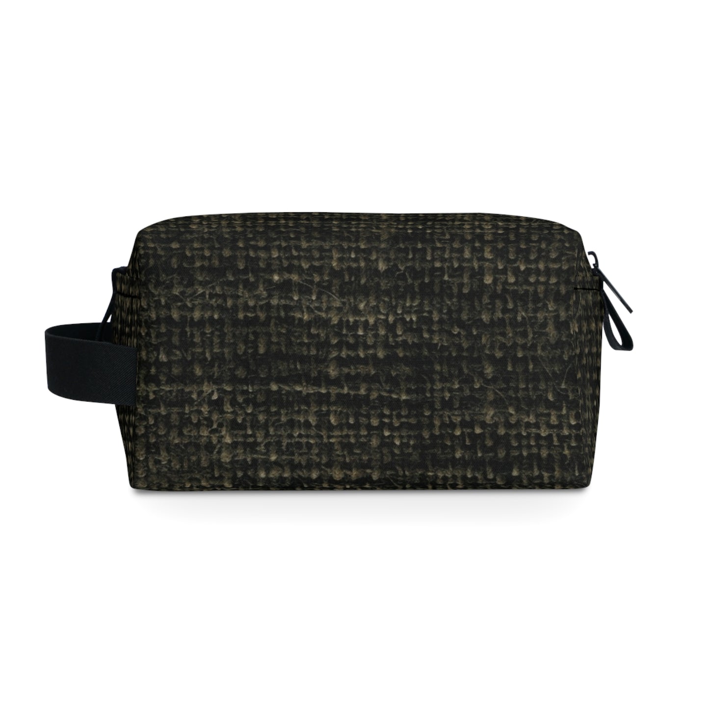 Sophisticated Seamless Texture - Black Denim-Inspired Fabric - Toiletry Bag