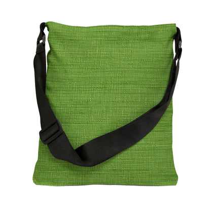 Olive Green Denim-Style: Seamless, Textured Fabric - Adjustable Tote Bag (AOP)