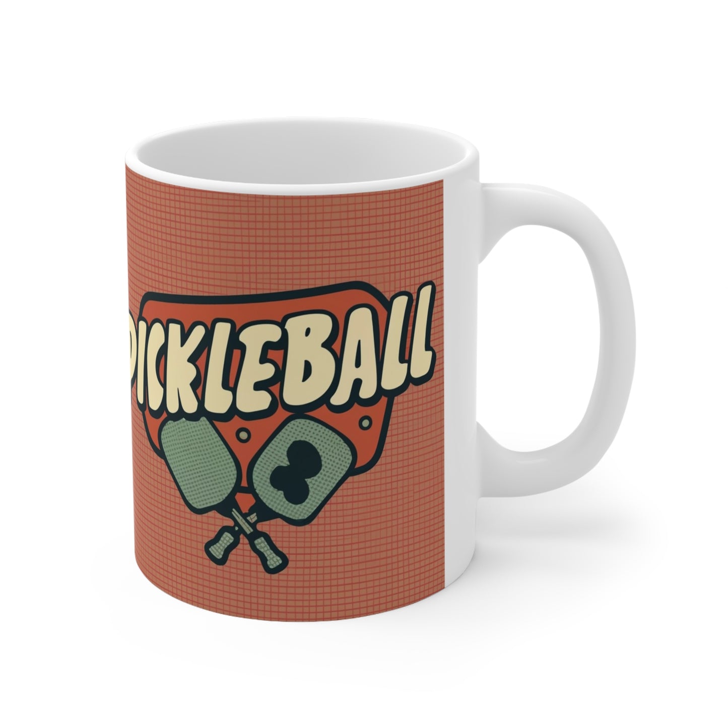 Pickleball Retro - Taza de Cerámica 11oz