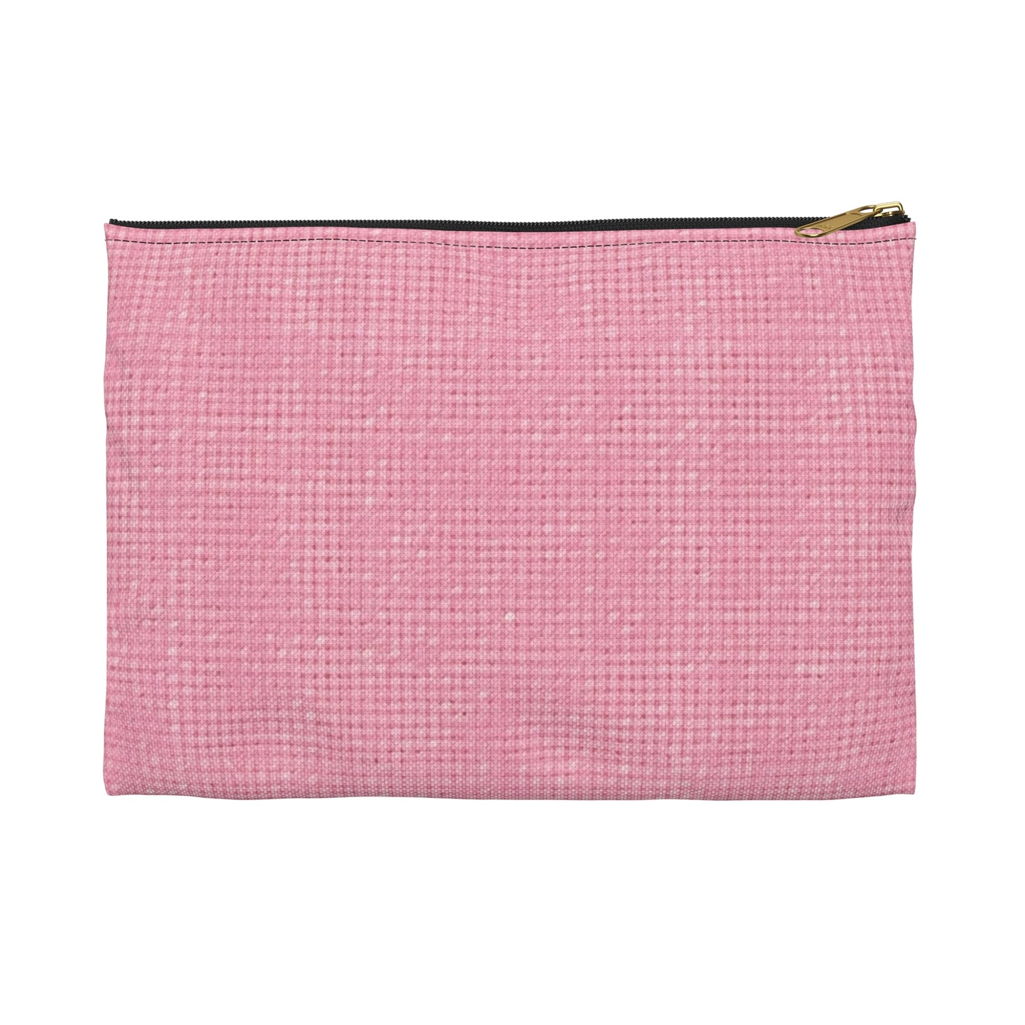 Pastel Rose Pink: Denim-Inspired, Refreshing Fabric Design - Accessory Pouch