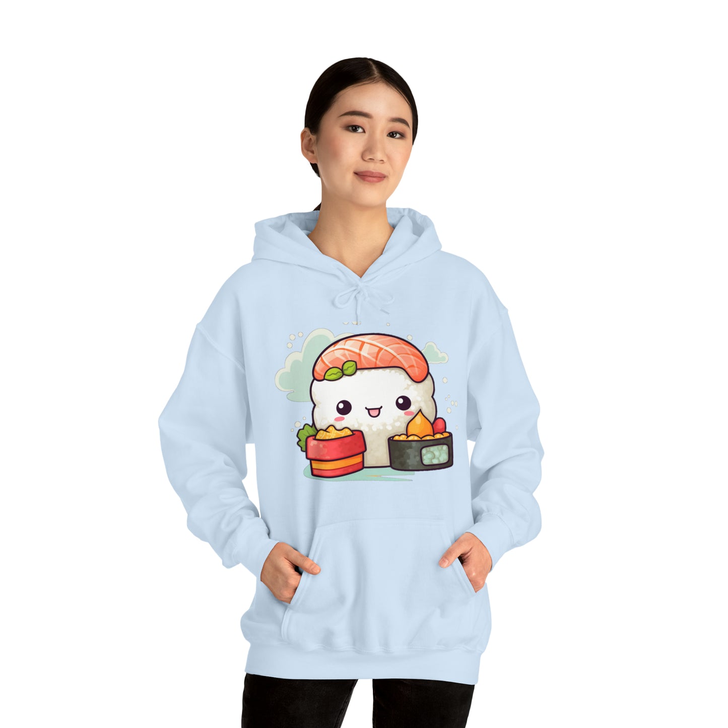 Anime Sushi - Japonés lindo kawaii - Regalo Otaku - Sudadera con capucha Unisex Heavy Blend™ 