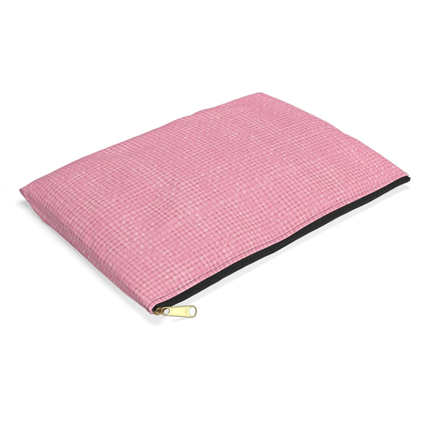 Pastel Rose Pink: Denim-Inspired, Refreshing Fabric Design - Accessory Pouch