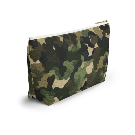 Classic Camo | Camouflage Wrap | Traditional Camo - Accessory Pouch w T-bottom