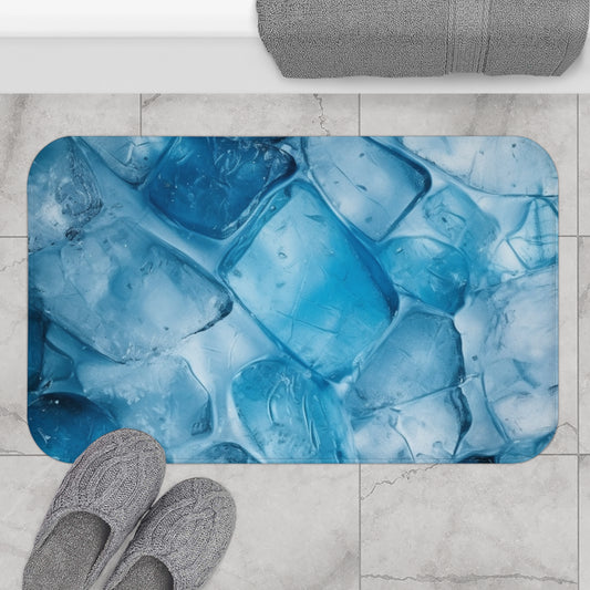 Patrón de hielo congelado - Alfombra de baño