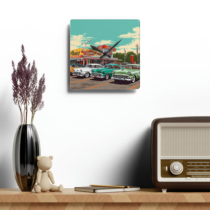 Classic Car Acrylic Wall Clock