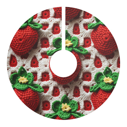 Strawberry Crochet Pattern - Amigurumi Strawberries - Fruit Design for Home and Gifts - Christmas Tree Skirts