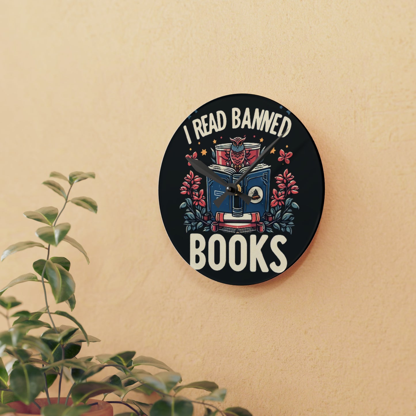 Banned Books - Acrylic Wall Clock