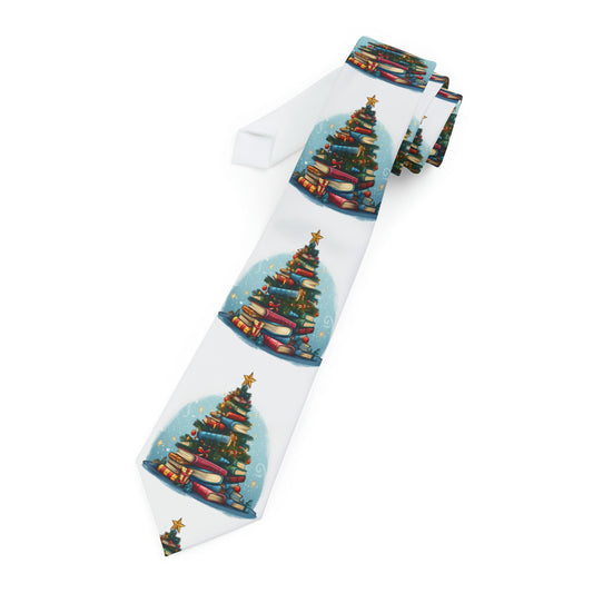 Árbol de Navidad amante de los libros, regalo para lectores - Corbata