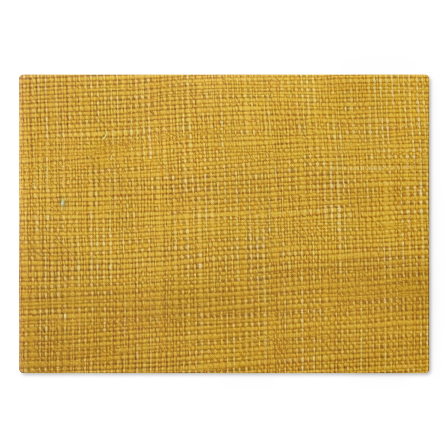 Radiant Sunny Yellow: Denim-Inspired Summer Fabric - Cutting Board