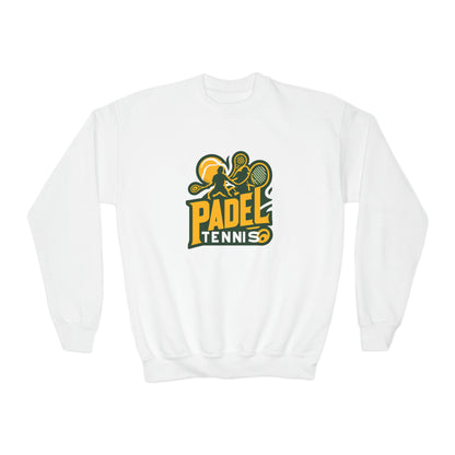 Padel Tennis, Youth Crewneck Sweatshirt