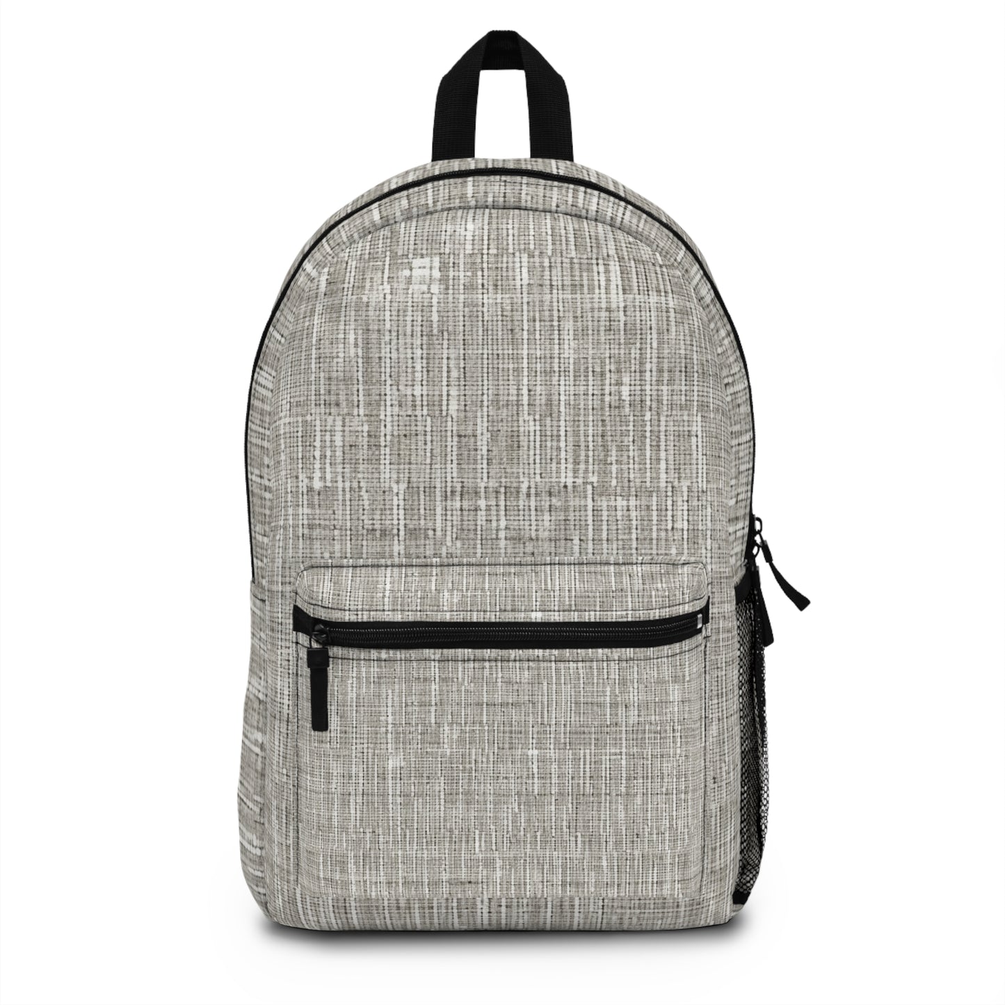 Silver Grey: Denim-Inspired, Contemporary Fabric Design - Backpack