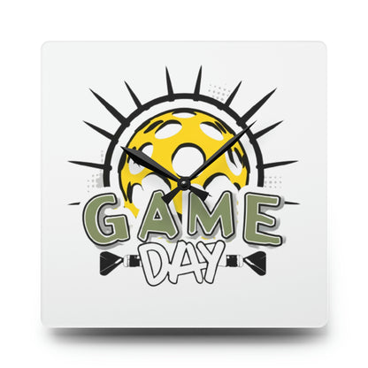 Pickleball Game Day Sport - Acrylic Wall Clock