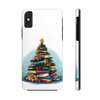 Book Lover Christmas Tree, Gift For Readers - Tough Phone Cases