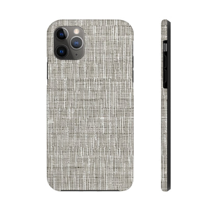 Silver Grey: Denim-Inspired, Contemporary Fabric Design - Tough Phone Cases