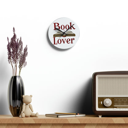 Book Lover Reader - Acrylic Wall Clock