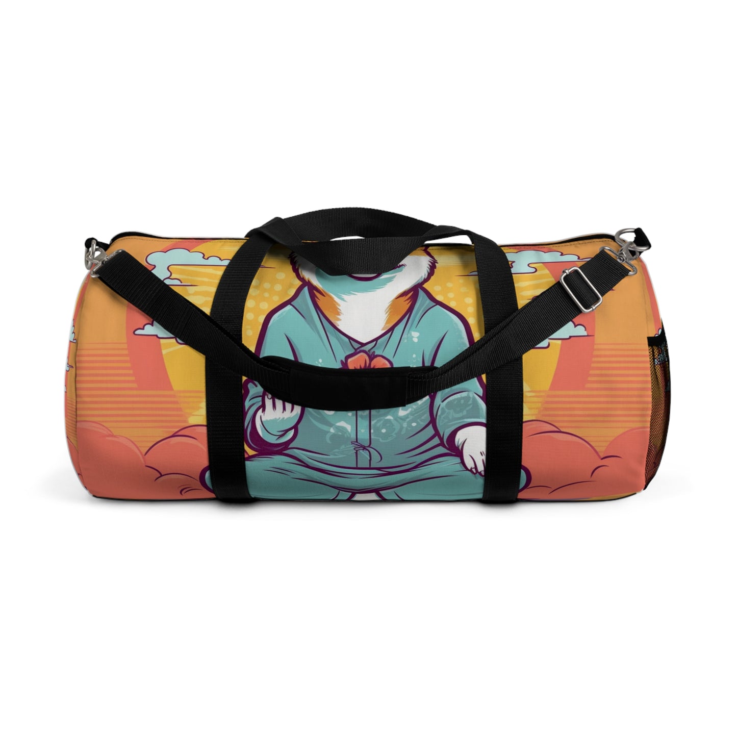 Shiba Inu Yoga Cartoon Crypto Dog Japanese Namaste: Duffel Bag