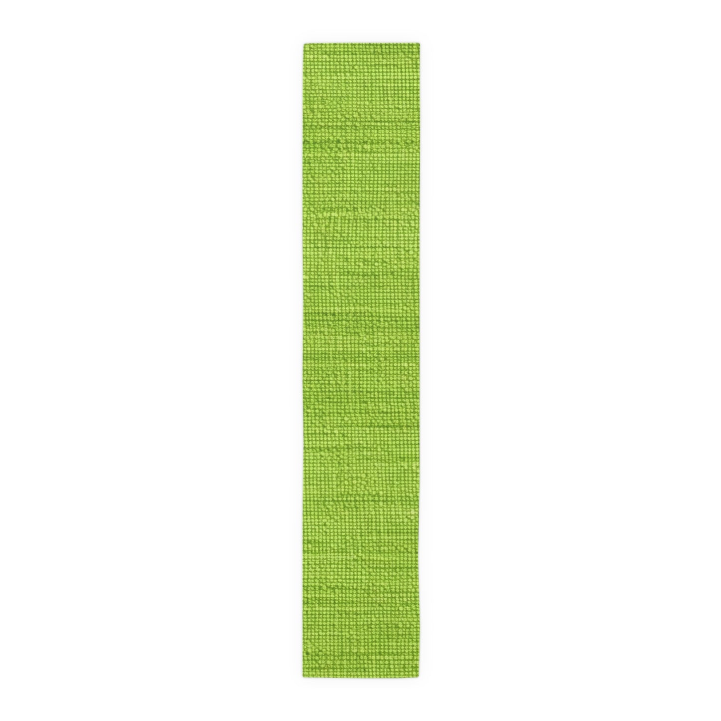 Lush Grass Neon Green: Denim-Inspired, Springtime Fabric Style - Table Runner (Cotton, Poly)