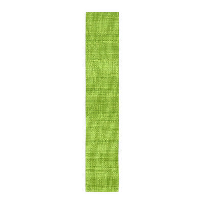 Lush Grass Neon Green: Denim-Inspired, Springtime Fabric Style - Table Runner (Cotton, Poly)