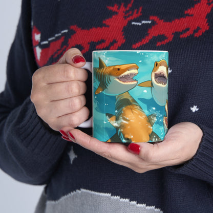 Tiger Shark: Ocean Marine Wildlife - Underwater - Ceramic Mug 11oz