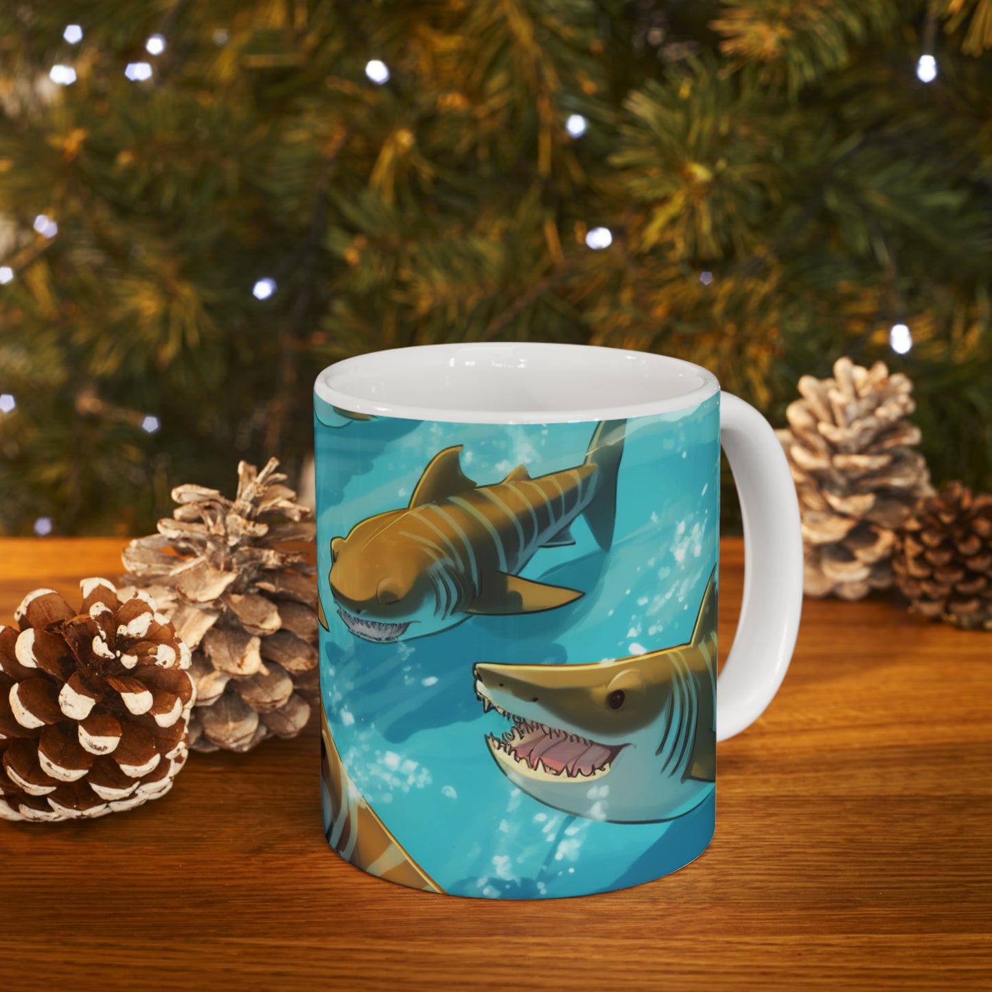 Tiger Shark: Ocean Marine Wildlife - Underwater - Ceramic Mug 11oz