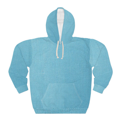 Bright Aqua Teal: tela de verano azul refrescante inspirada en la mezclilla - Sudadera con capucha unisex (AOP) 