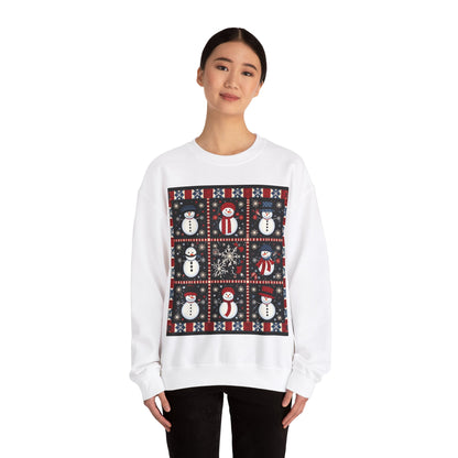 Penguin Quilt Design - Unisex Heavy Blend™ Crewneck Sweatshirt