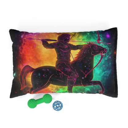 Colorful Sagittarius Zodiac Sign - Star Universe Theme - Pet Bed