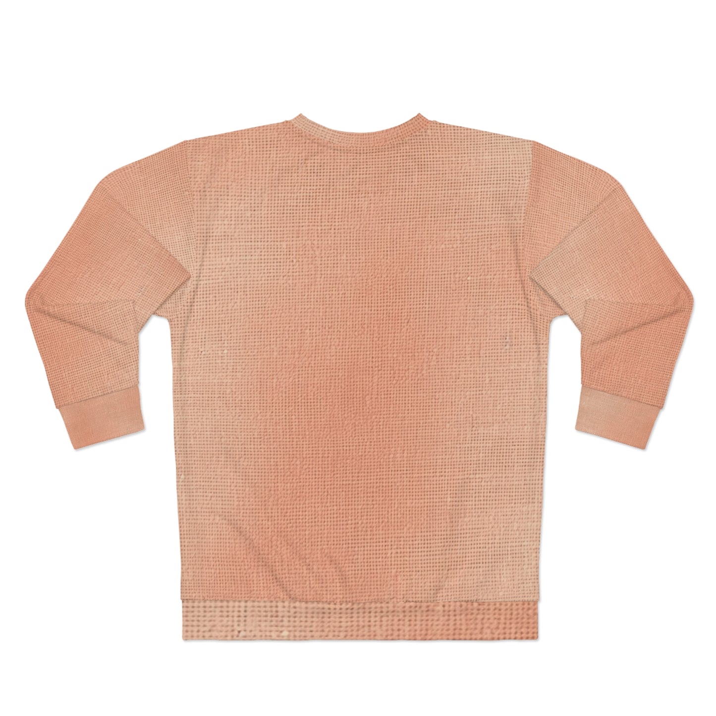 Soft Pink-Orange Peach: Denim-Inspired, Lush Fabric - Unisex Sweatshirt (AOP)