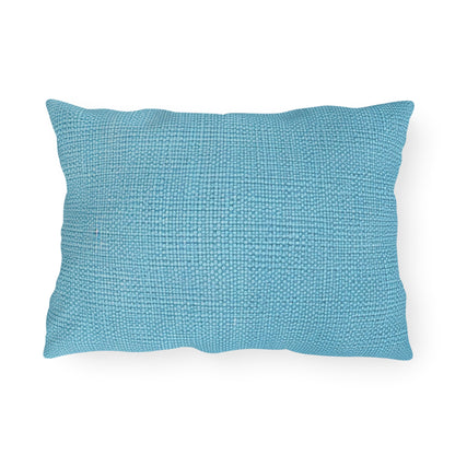 Bright Aqua Teal: Denim-Inspired Refreshing Blue Summer Fabric - Outdoor Pillows