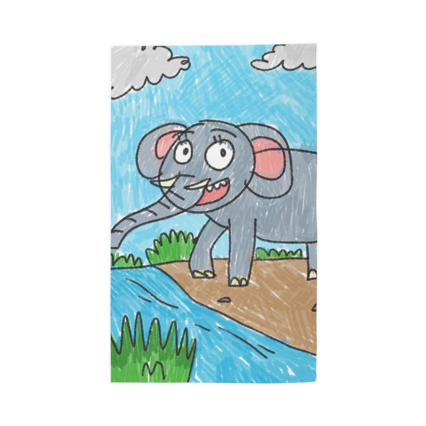 Elefante Elephant King Safari Animal Dobby Rug