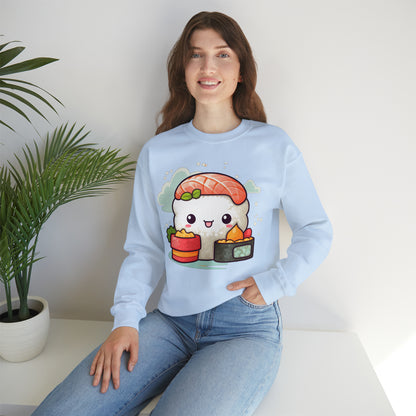 Anime Sushi - Japanese Cute kawaii - Otaku Gift - Unisex Heavy Blend™ Crewneck Sweatshirt