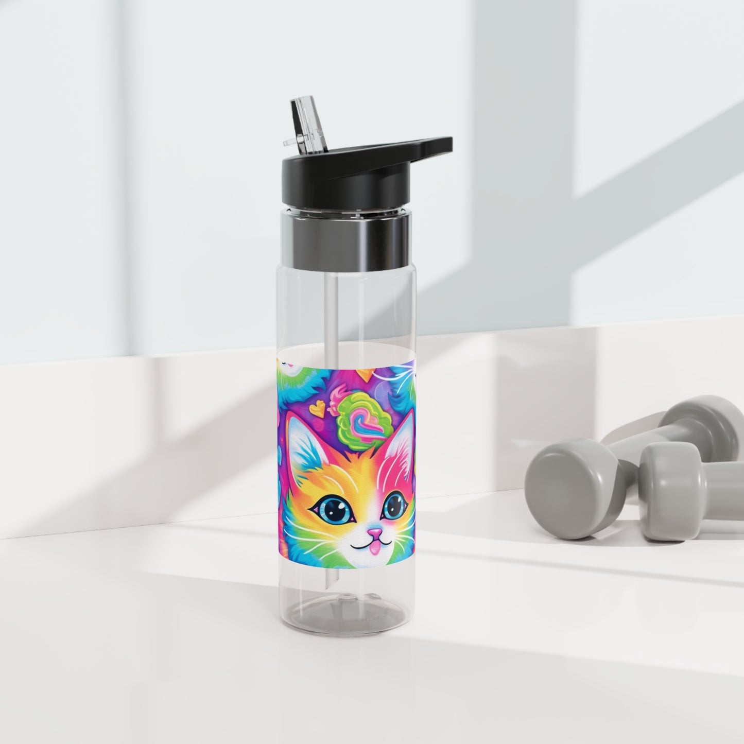 Happy Kitten & Cat Design - Vivid, Colorful & Eye-Catching - Kensington Tritan™ Sport Bottle, 20oz