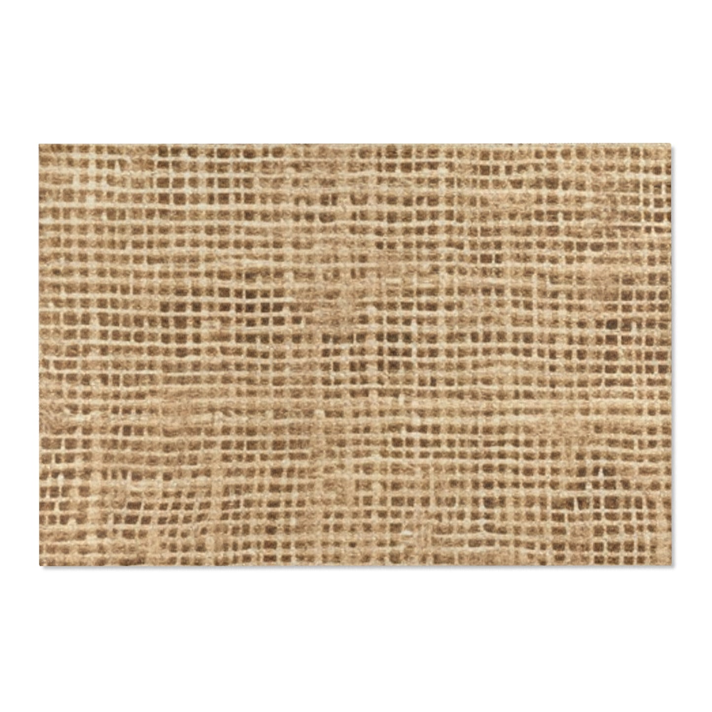 Burlap Fabric Faux Graphic, Area Rugs