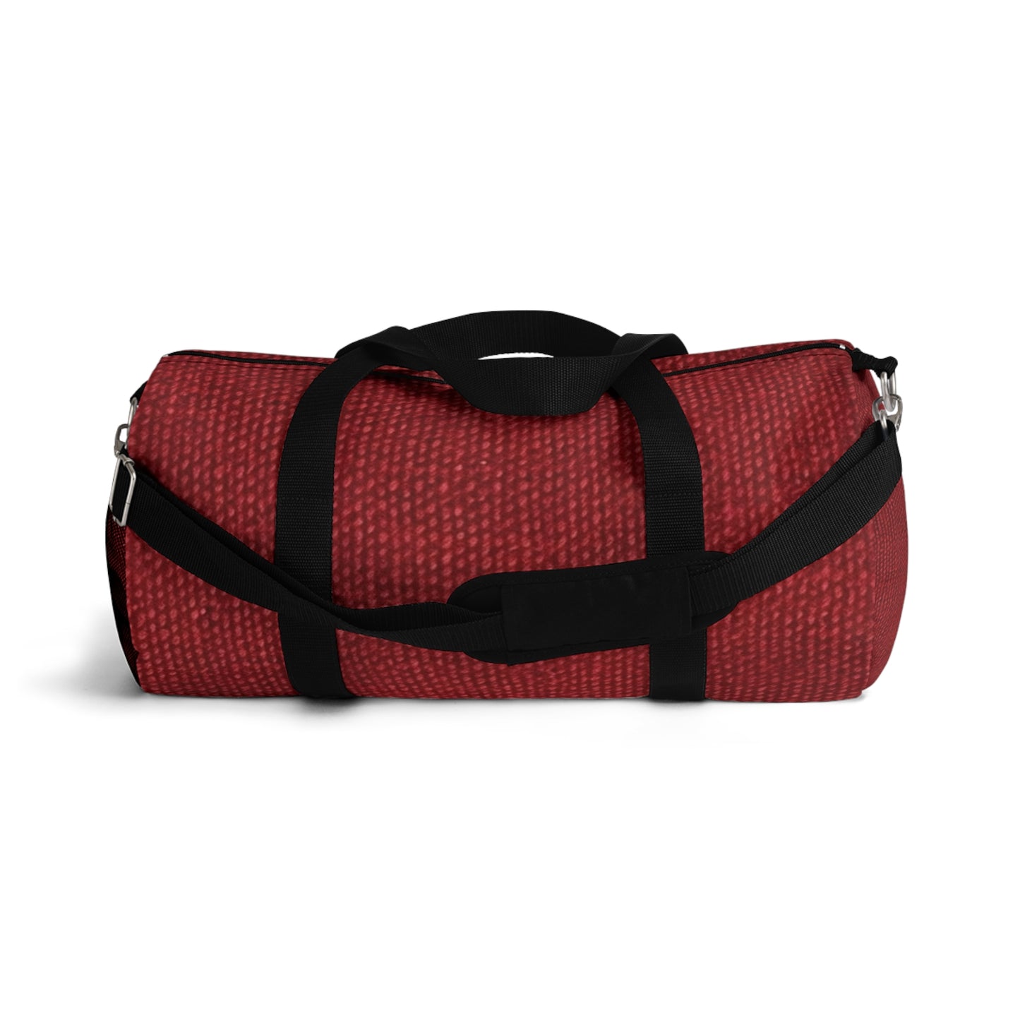 Bold Ruby Red: Denim-Inspired, Passionate Fabric Style - Duffel Bag