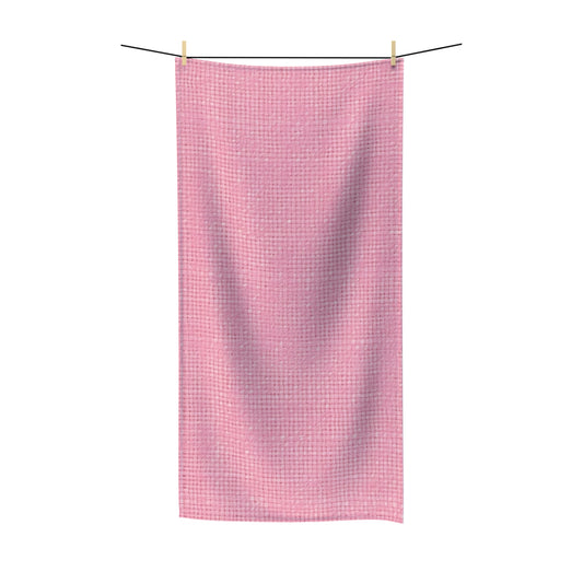 Pastel Rose Pink: Denim-Inspired, Refreshing Fabric Design - Polycotton Towel