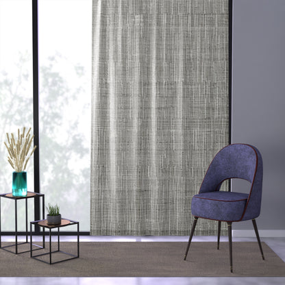 Silver Grey: Denim-Inspired, Contemporary Fabric Design - Window Curtain