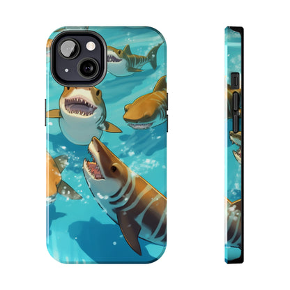 Tiger Shark: Ocean Marine Wildlife - Underwater - Tough Phone Cases