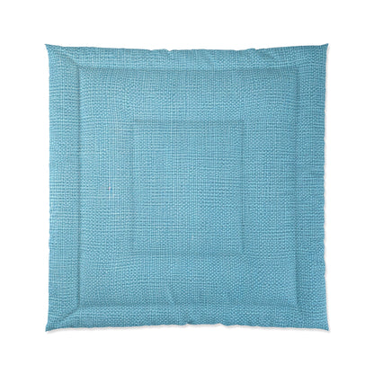 Bright Aqua Teal: Denim-Inspired Refreshing Blue Summer Fabric - Comforter