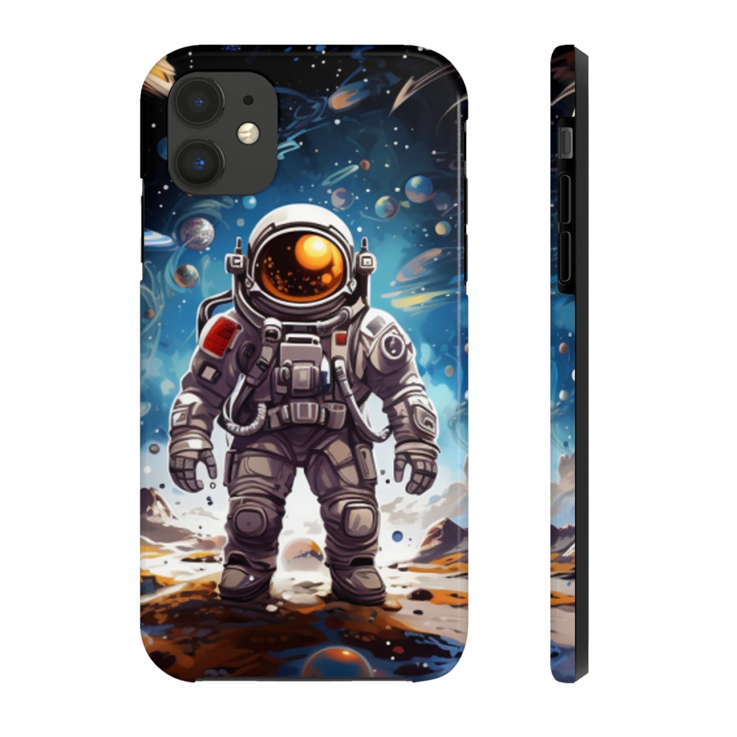 Galactic Voyage: Astronaut Journey in Celestial Star Cosmic Exploration - Tough Phone Cases